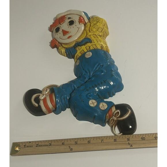 Raggedy Andy Wall Plastic Hanging Plaque Bobbs Merrill 1977 Vintage - Picture 9 of 9